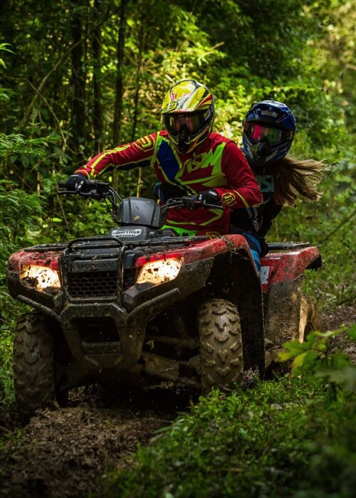quad bike, mud, dirty